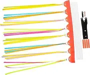 BRIGHTFUFU Bike Flag Fiberglass Pole Weatherproof Safety Flag for Cycling Bike Safety Flagpole for Outdoor Use