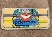 Peter Max Eyeglass Glasses Case Vtg 6.25" x 3" Vinyl New Old Stock - Smile Lips