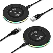 Pixel Wireless Charger for Google Pixel 9a 9 Pro XL Fold 8a 8 Pro 7a 7 Pro 6 Pro, 15W Android Wireless Charger Station Fast Charging Pad for Samsung Galaxy S25 Ultra S24 FE S23 S22 S21 S20 Z Flip 6