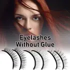 Fake Eyelashes SelfAdhesive Natural Fluffy Wispy Makeup Fake Eyelashes·.