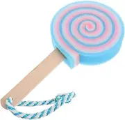 Kisangel Creative Bath Toy Sponge Brush Lollipop Shape Soft Bathing Sponge Gentle Safe Body Wash Sponge Fun Cute Bath Accessory for Kids Boys Girls