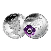 Remembering Animals in War Silver Double Crown Coin