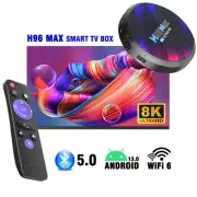2024 Upgraded H96 MAX Smart Android 13.0 TV Box Quad Core 8K HDR10 Media player