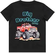 [Pixie and Elf] Big Brother t Shirt, Boys Truck Shirt, Promoted to Big Brother Shirt, Pregnancy Announcement tee