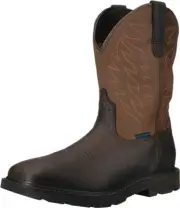 Ariat Mens Groundbreaker H2O Square Toe Waterproof Work Boot Dark Brown Size 11W