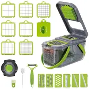 22 in 1 Vegetable Fruit Chopper Cutter Veggie Dicer Slicer with 13 Stainless Steel Blades