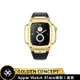 【Golden Concept】Apple Watch 41mm錶殼 金錶框 黑皮革錶帶 WC-ROL41-G