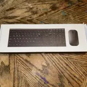 Seenda Rechargeable Wireless Keyboard Mouse Ultra Thin Low Profile - Space Grey