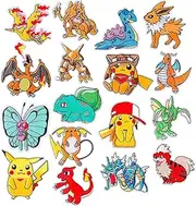 ELEFOCUS 17 Pcs Embroidered Patches, Decorative Anime Repair Patches Applique Patches, Suitable for Sewing/Ironing On Children Adult Jacket Jeans Hat Backpack Socks