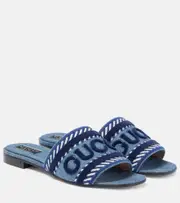 [Gucci] Gucci Jane denim slides AU 7 blue
