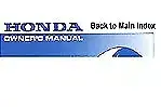 GENUINE HONDA MOTORCYCLE OWNERS MANUAL CB125 F GLR125 2015