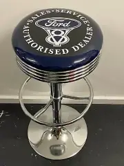 FORD V8 PREMIUM BAR STOOL ADJUSTABLE HEIGHT HOT ROD XR XW XY GT PHASE III 32 LTD