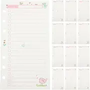 COHEALI A6 Size Notebook Refill Paper Planner Binder Inserts Detachable Notepad Paper Refill Binder Inserts