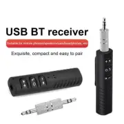 Wireless Bluetooth Receiver AUX 3.5mm Audio Stereo Music Hands Adapter~ N3L9