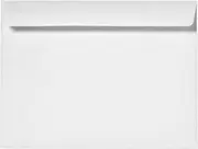 LUXPaper 6 x 9 1/2 Booklet Envelopes | Bright White | 24lb. Text | 50 Qty