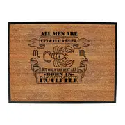 November Scorpio Birthday All Men Are Created Equal - Funny Novelty Doormat Man Cave Floor mat
