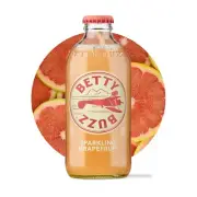 Betty Buzz Sparkling Grapefruit Premium Sparkling Soda, 9 Ounce (12 pack)