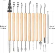 11 Pcs Pottery Tool Set Clay Sculpting Modeling Ceramics Free Shipping