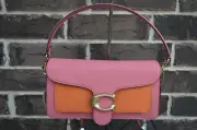 NWT $395 COACH TABBY 76105 Taffy Orange Pink Multi Shoulder Bag