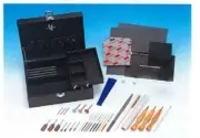 Nitto Gakku PMC Silver Clay Tool Kit Drill Bit Files Carving Knive Sandpaper Set