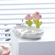 Creative Floral Soap Box Draining Non-slip Soap Dish Bathroom Accessories Sea
