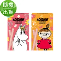 在飛比找PChome24h購物優惠-Moomin草莓夾心威化捲心酥100g(隨機出貨)