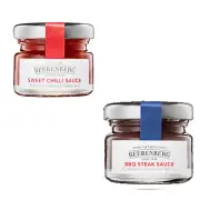 BULK LOT Beerenberg Mixed Condiments BBQ Steak Sauce, Sweet Chilli Sauce 25G x 1