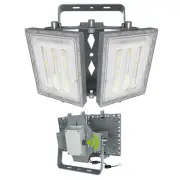 LED Flood Lights Outdoor, 100W 10000LM 6000K Dusk to Dawn Outdoor Lighting wi...
