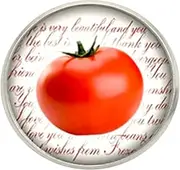 [Bassin and Brown] Mens Tomato Jacket Lapel Pin - Red