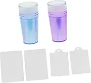 FRCOLOR Silicone Nail Art Stamper Kit Diy Nail Art Printing Tool Manicure Set Supplies Printing Accessory Stamper Scrapping