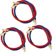 ULTECHNOVO Sets In-one Car Ac Maintenance Set Pressure Gauge Filling Hose Tube for Ac Pcs