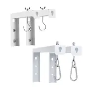 2 Pieces Projector Screen Ceiling Mount Mounting Projection White Adjustable