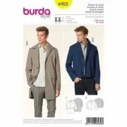 Burda Sewing Pattern 6932 Mens Coat Jacket Menswear Size 34-50 Uncut