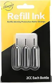 Miseyo Roller Stamp Refill Ink - 3 Pack - Black Ink