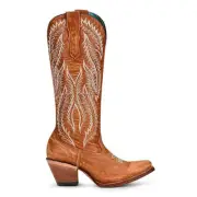 Corral Distressed Brown Embroidered Cowgirl Boots - A Timeless Classic (8)