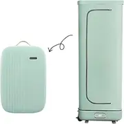 Portable Clothes Dryer, Electric Foldable Clothes Drying w/Timer & PTC Drying, 220V 800W Standing Garment Steamer for Clothes, Fast Drying & Low Noise for Apartments RVs Travel
