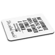 My Favourite Exercise Is Lunch PC Computer Mouse Mat Pad - Funny Joke Food