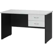 LOGAN STUDENT DESK WITH 2 DRAWERS 1200mm W x 600mm D x 730mm H White & Ironstone