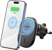 UGREEN MagSafe Car Mount Charger, Magnetic Wireless Charging Holder Air Vent, Fast Charge, Auto-Alignment, Compatible with iPhone 16 15 14 13 12 Series