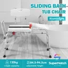 Medical Shower Chair Sliding Bath Tub Transfer Bench Bathroom Aid Seat Stool