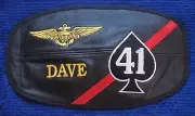USN VFA-41 VF-41 F/A-18 Callsign Dave Leather Visor Cover