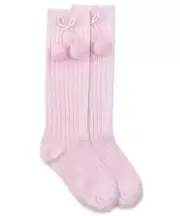 Jefferies Pink Pom Pom Knee High Socks * 1-2Y 2-4Y 3-7Y