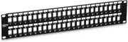 TRENDnet 48-Port Blank Keystone 2U HD Patch Panel, Black, 2U 19” Metal Rackmount Housing, Compatible with TC-K25C6 & TC-K50C6 Cat6 Keystone Jacks (Sold Separately)