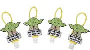 Forkoyi Kids Hand Sanitizer Holder Keychain Travel size Refillable Container Empty Bottles Containers with Leak Proof Flip Cap for Backpack, Liquids, shampoo, Oils, Lotion Boys Girls 1 oz 4 PCS, Green, Small
