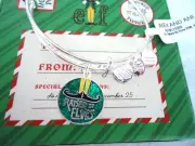 Alex and Ani ELF, RAISED BY ELVES Shiny Silver Charm Bangle New W/Tag Card & Box