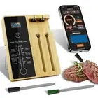 2-Probe Wireless Meat Thermometer, 500FT Wireless Range Bluetooth Meat Thermo...