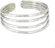 [TOE RINGS & THINGS] Toe Ring | Four Strand .925 Sterling Silver Adjustable Ring | Attire for Your Toes | Made in USA