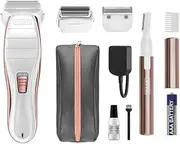 Wahl Ladies Shave & Smooth with Clean and Smooth Trimmer. Shaver and Trimmer Combo for Ladies, all hair types, smooth bump free shave with painless hair removal for arms and legs. Amazon Exclusive