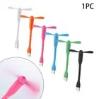 Office Accessories Portable Travel Fan Mini Cooling Fan Flexible Neck USB Fans