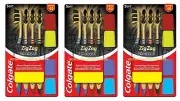 12 Toothbrush Brush Colgate ZigZag Charcoal Soft Bristles Lot of 12 FreeShipping